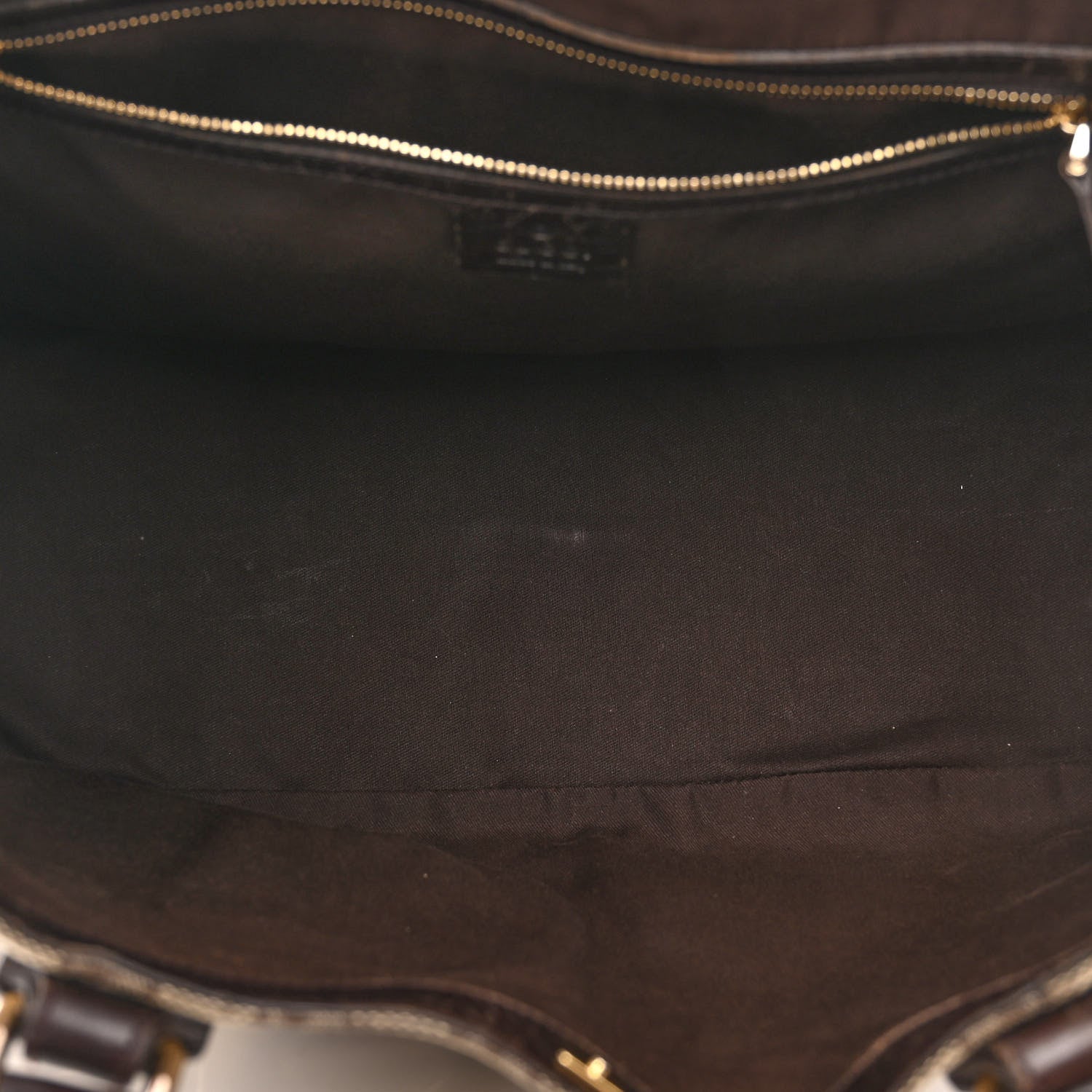 Gucci Monogram Medium Hasler Tote Dark Brown 4 of 14