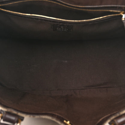 Gucci Monogram Medium Hasler Tote Dark Brown 4 of 14