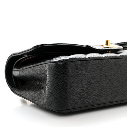 Chanel Caviar Quilted Medium Double Flap Black 9 of 10
