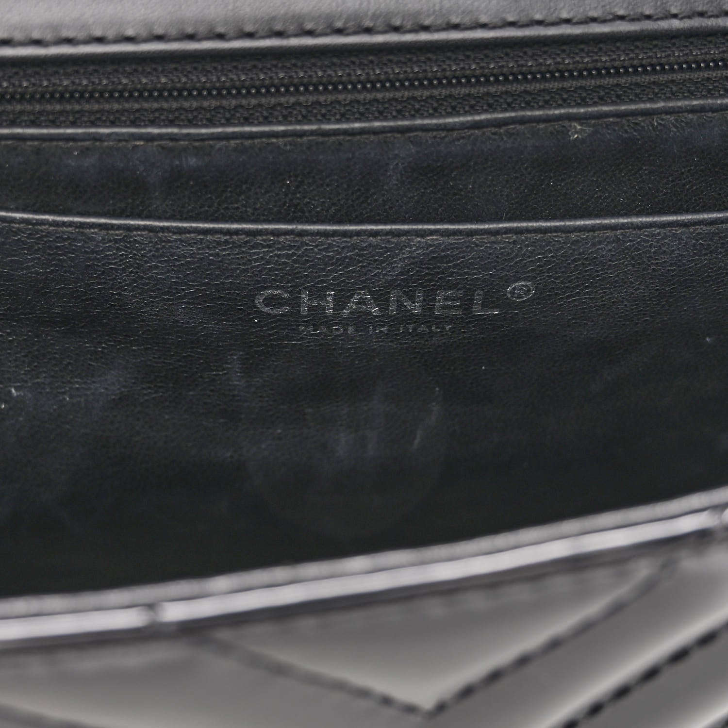 Chanel Patent Chevron Quilted Maxi Single Flap Black 6 of 10