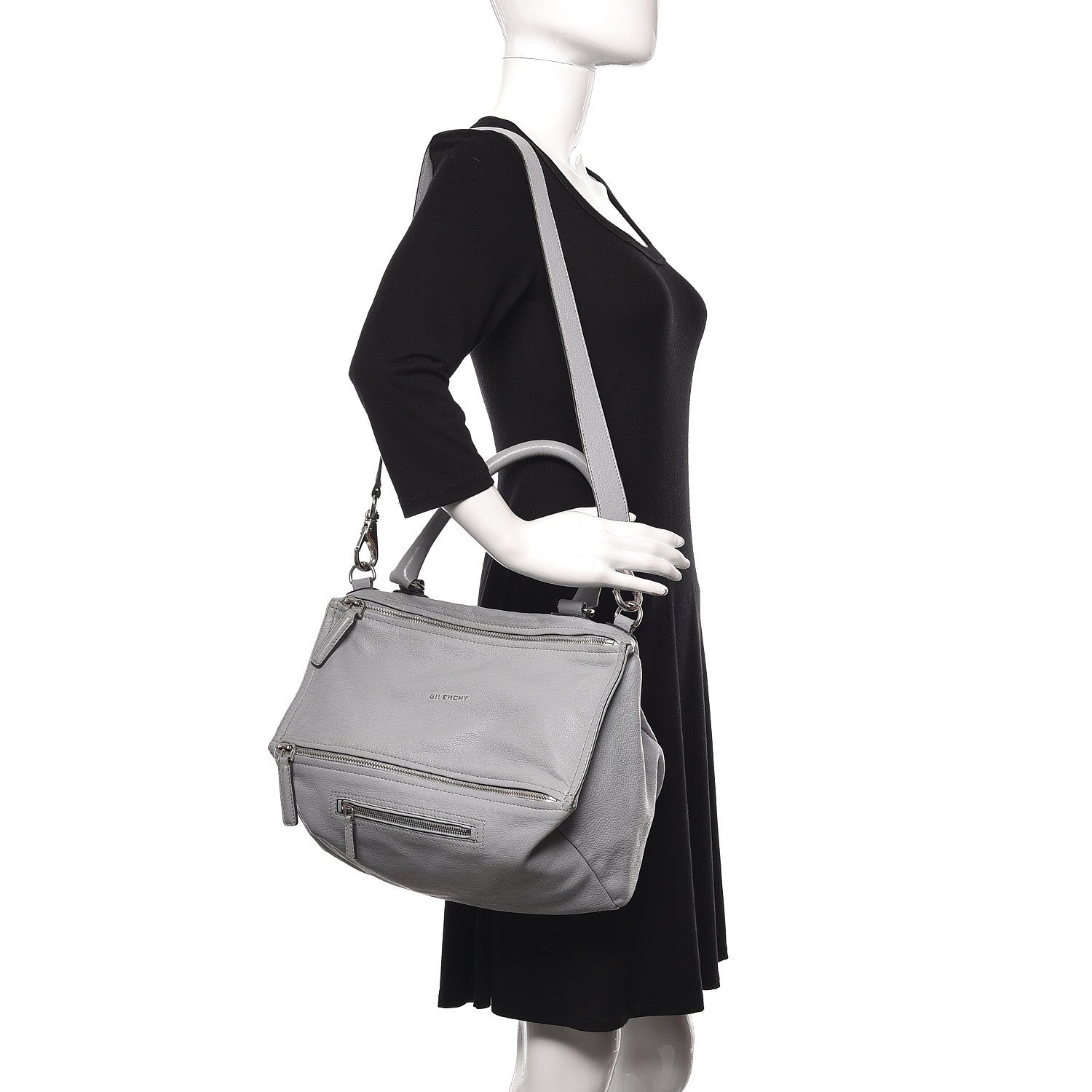 Givenchy Sugar Goatskin Medium Pandora Pearl Grey 2 of 9
