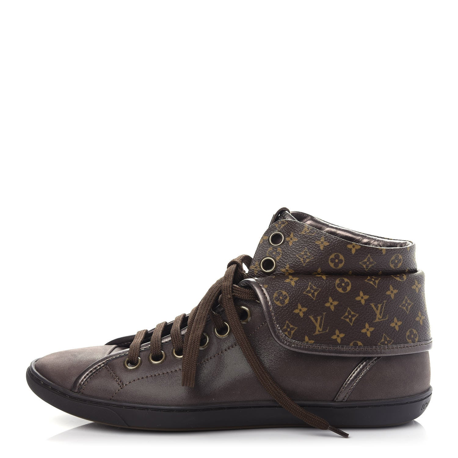 Louis Vuitton Calfskin Monogram Brea Sneaker 37 Brown 1 of 10