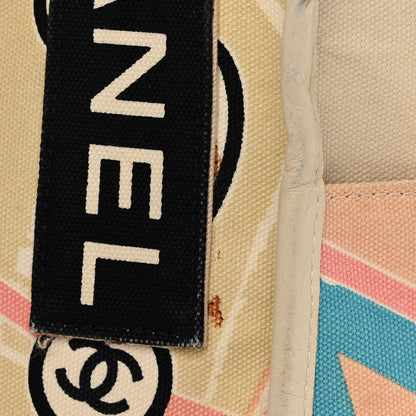 Chanel Canvas Printed Eiffel Tower Shoulder Bag 11 of 15