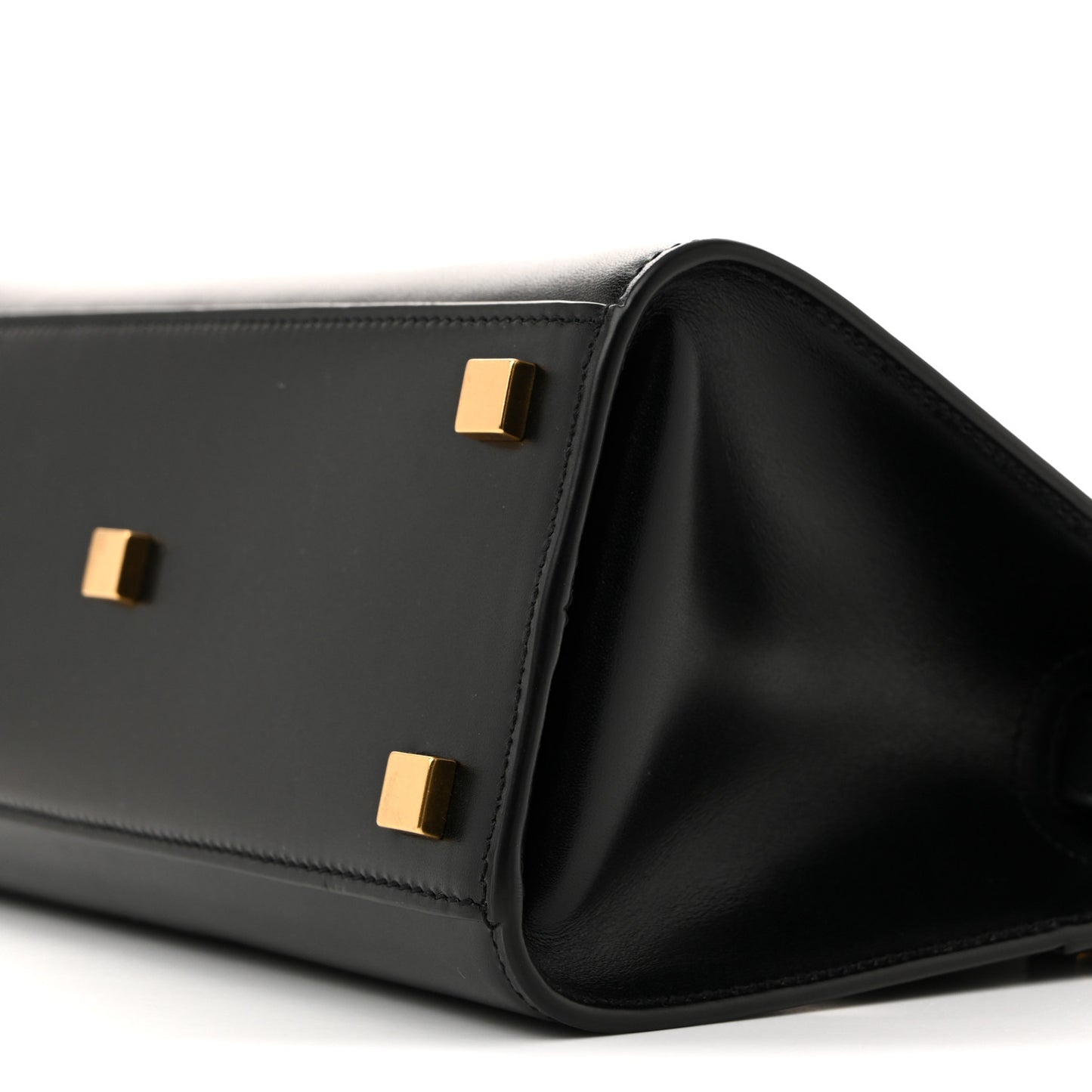 Smooth Calfskin Manhattan Nano Shopper Tote Black