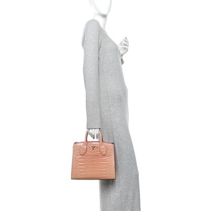 Louis Vuitton Alligator City Steamer PM Sienna Nude 2 of 9