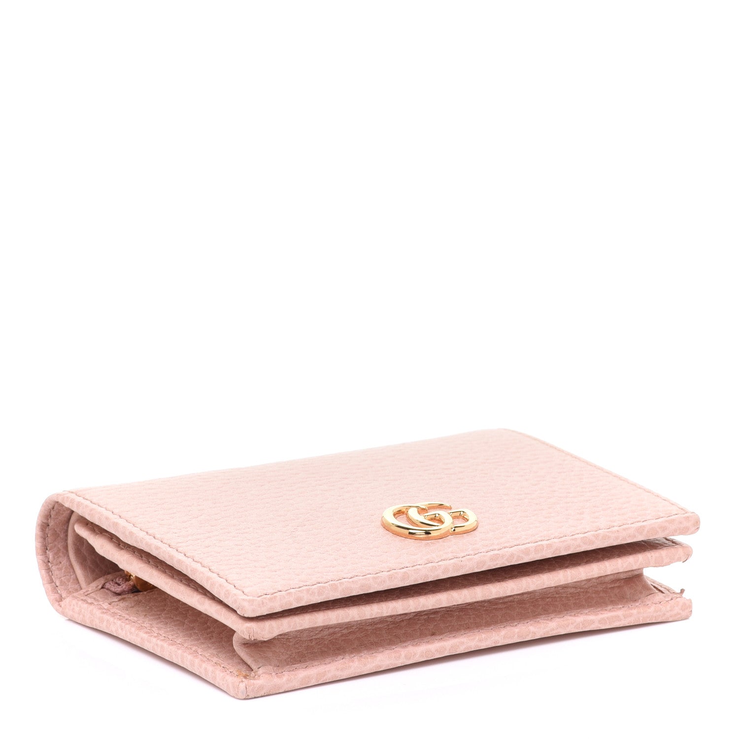 Gucci Dollar Calfskin GG Marmont Card Case Perfect Pink 4 of 7