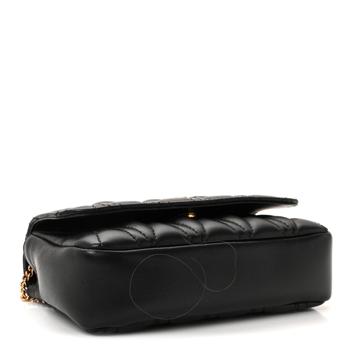 Nappa Quilted Virtus Evening Bag Black