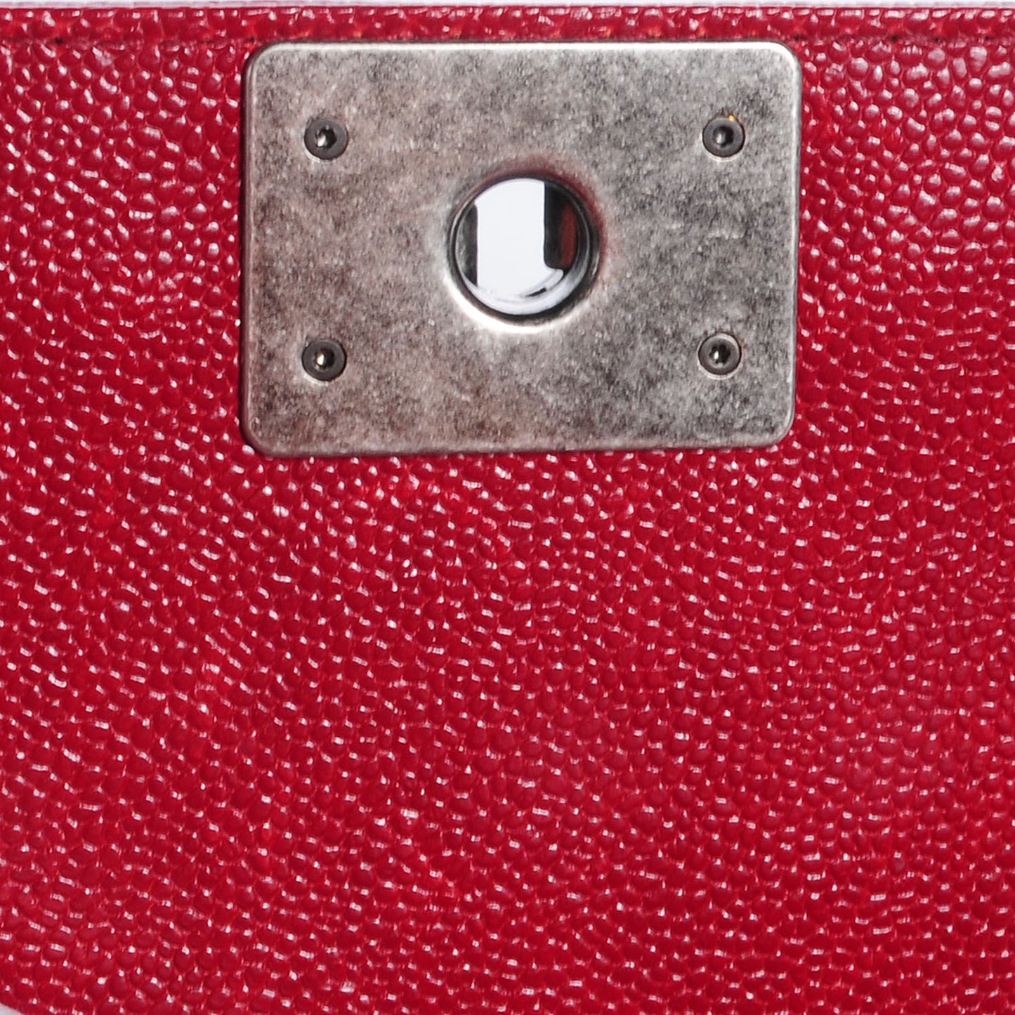 Caviar Small Boy Flap Bag Dark Red