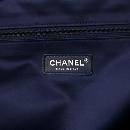 Chanel Tweed Nylon Quilted Astronaut Essentials Backpack Navy 5 of 9