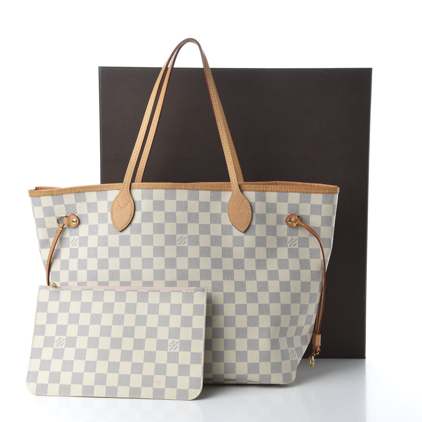 Damier Azur Neo Neverfull MM Rose Ballerine