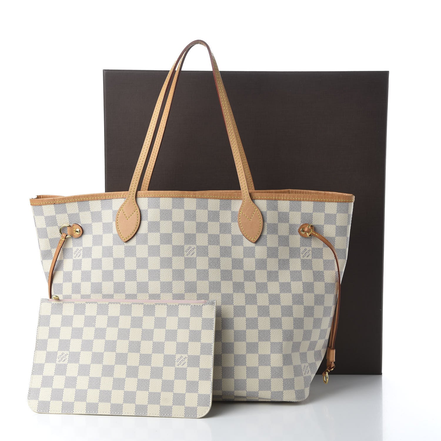 Louis Vuitton Damier Azur Neo Neverfull MM Rose Ballerine 11 of 11