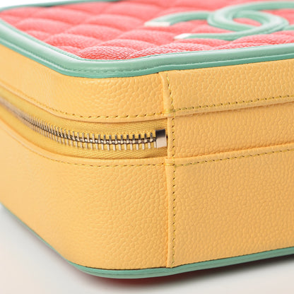 Chanel Caviar Quilted Medium CC Filigree Vanity Case Multicolor 9 of 12