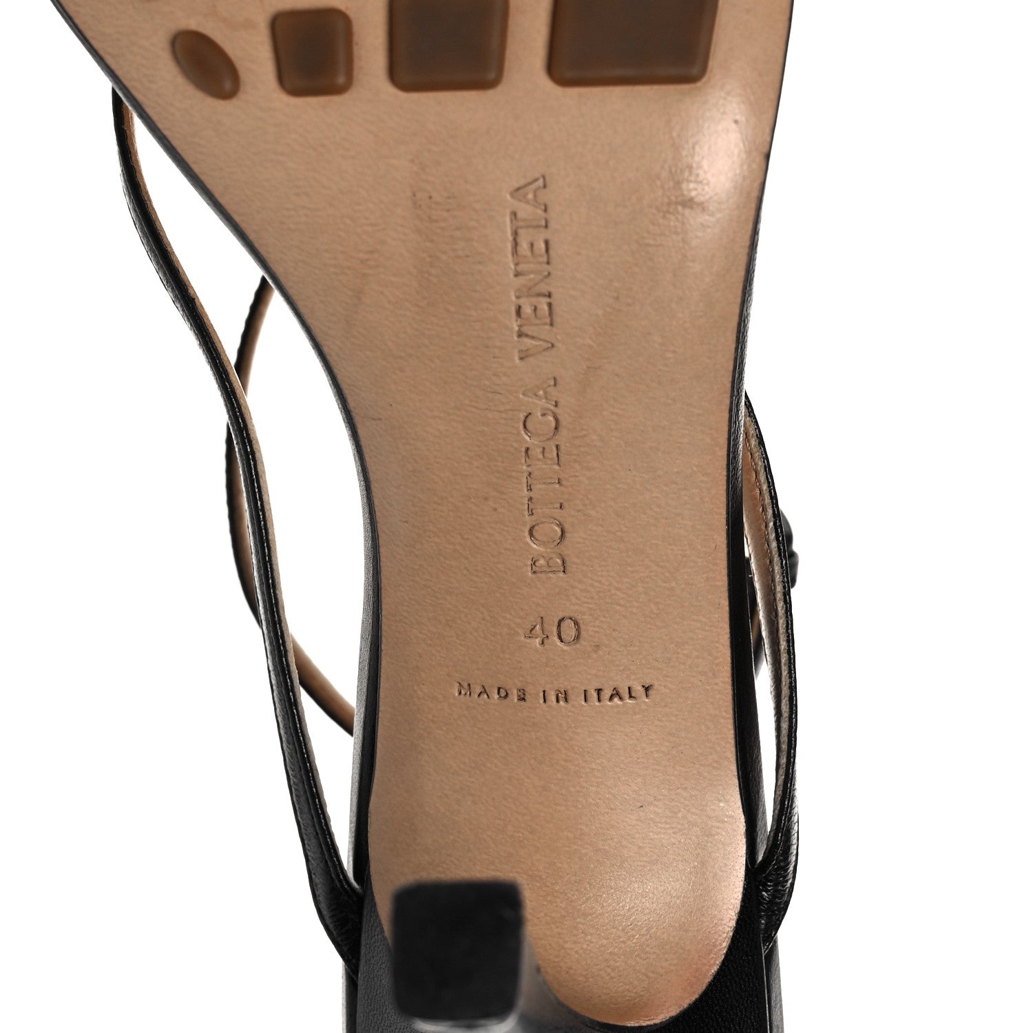 Bottega Veneta Lambskin Stretch Multi Strap 90mm Sandals 40 Black 8 of 9