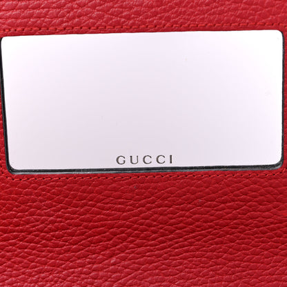Gucci Dollar Calfskin Mini GG Marmont Chain Wallet Hibiscus Red 6 of 15