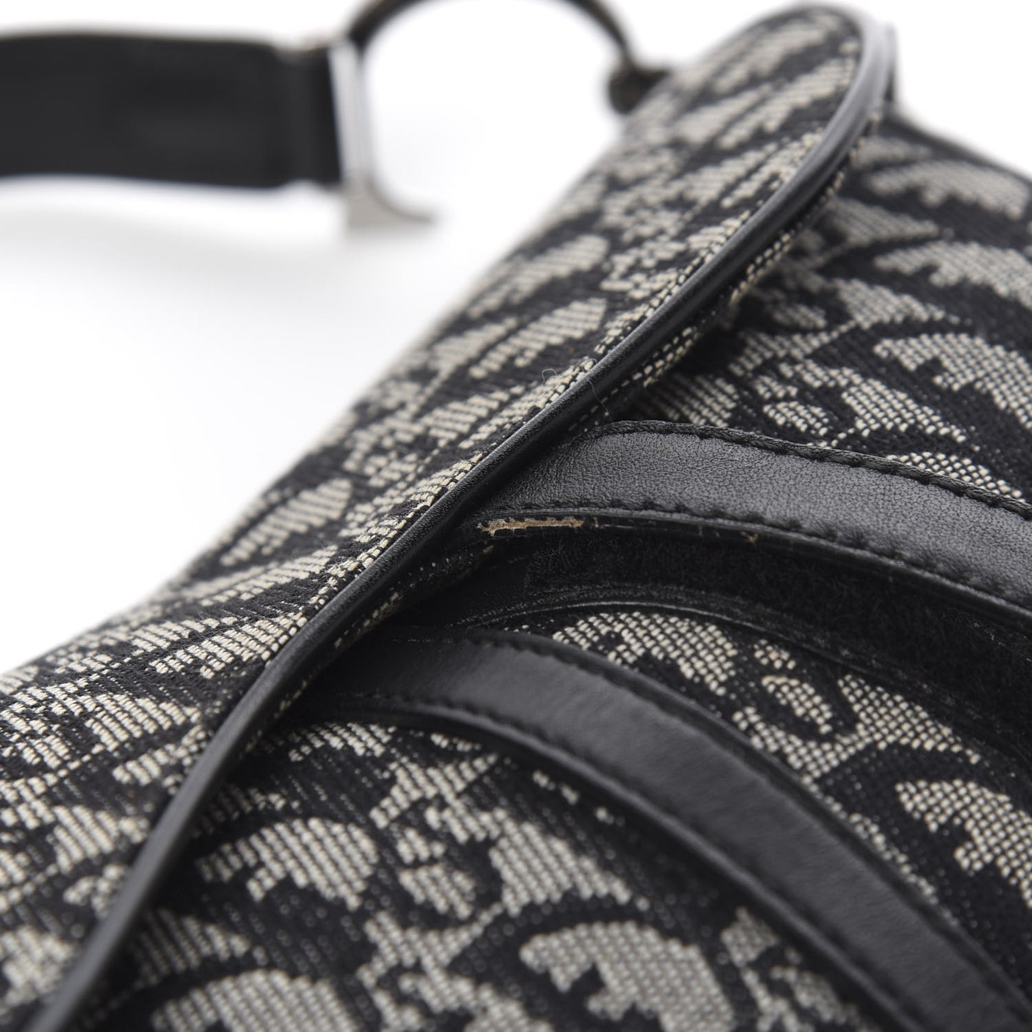 Monogram Saddle Bag Black
