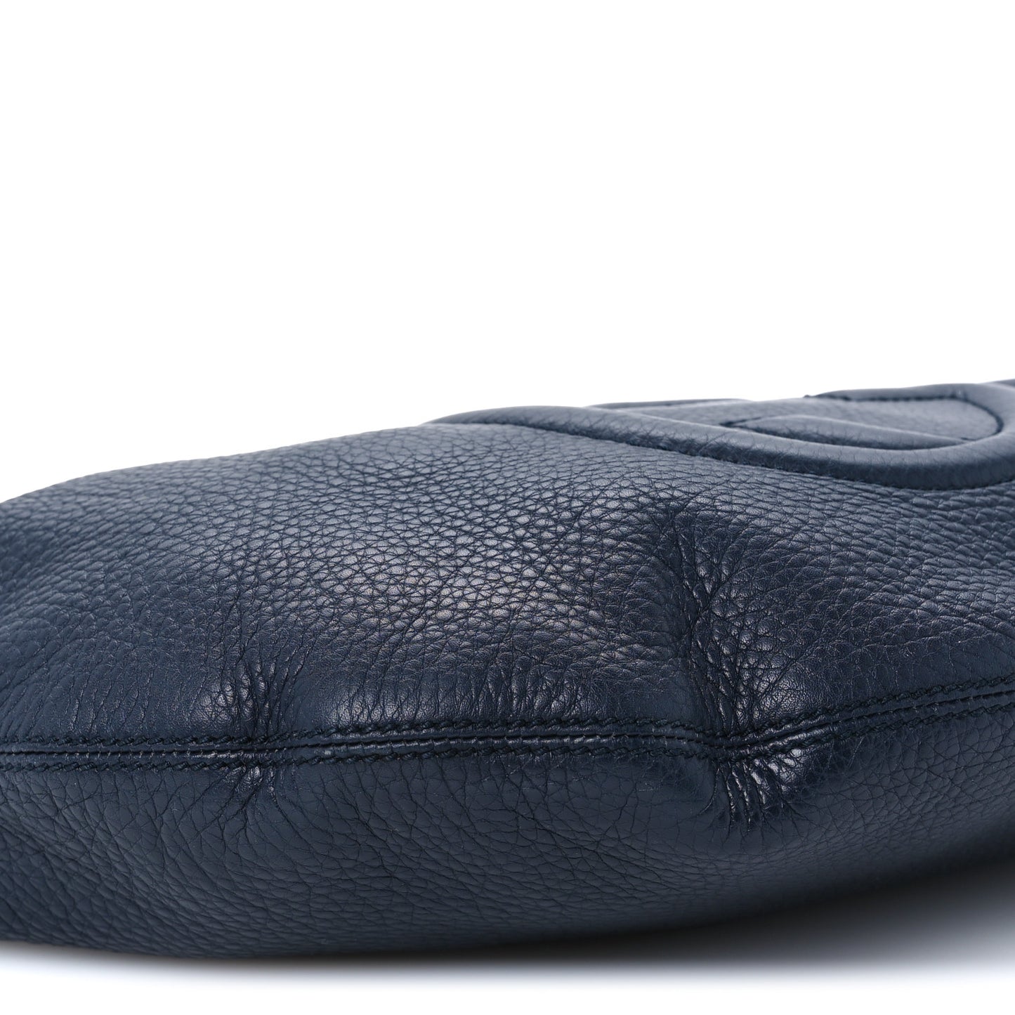 Pebbled Calfskin Medium Soho Hobo Blue