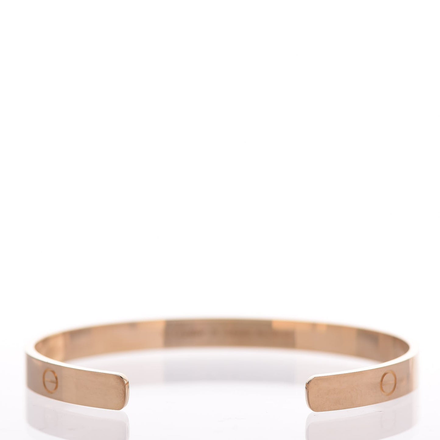18K Yellow Gold LOVE Cuff Bracelet 20