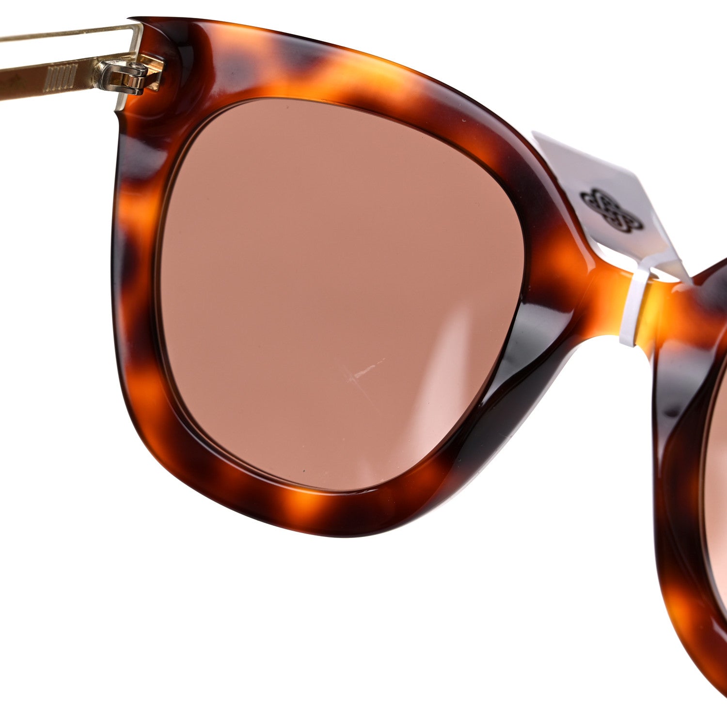 Gucci Acetate Crystal Square Sunglasses GG0564S Tortoise 7 of 8