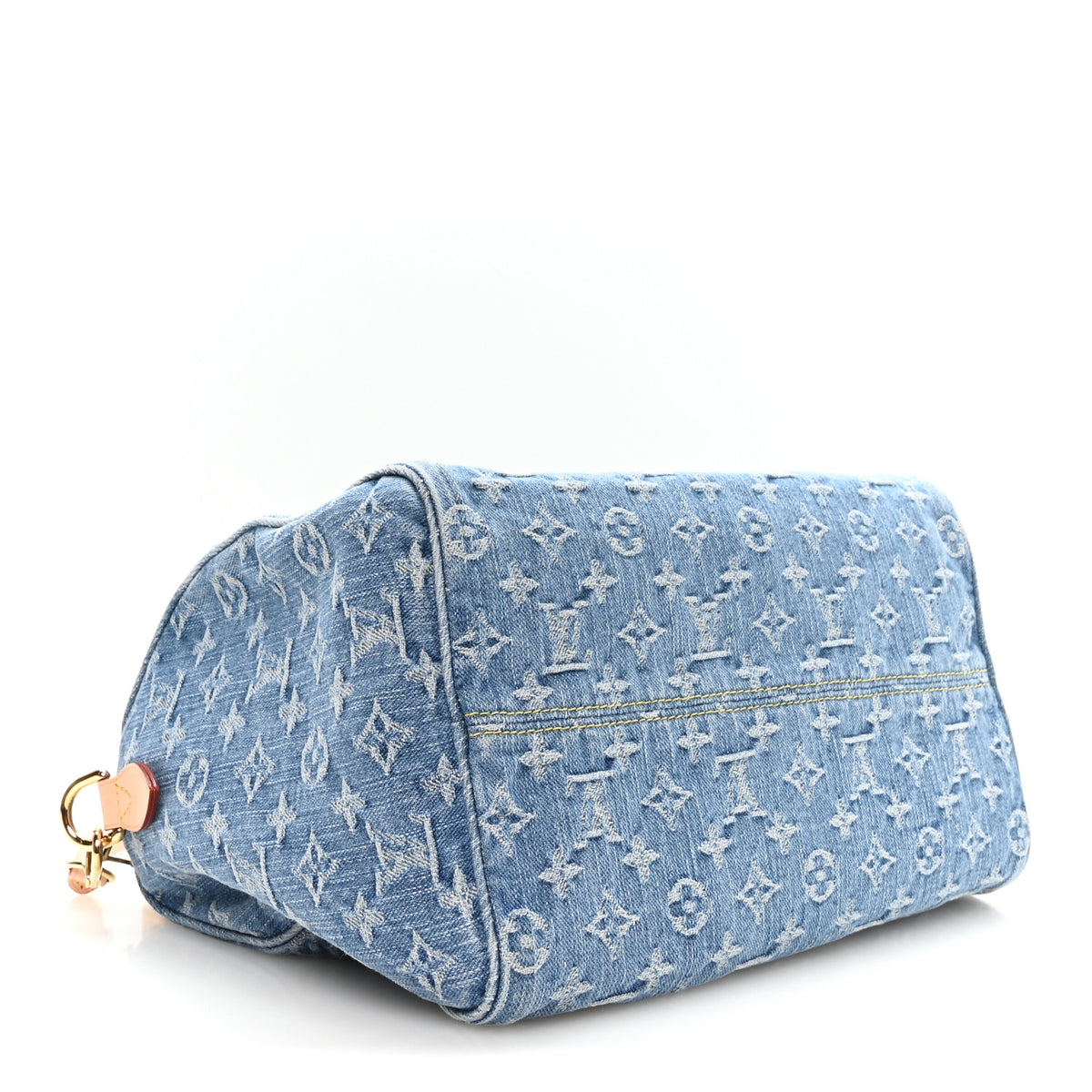 Louis Vuitton Monogram Denim Speedy Soft 30 Blue 3 of 9
