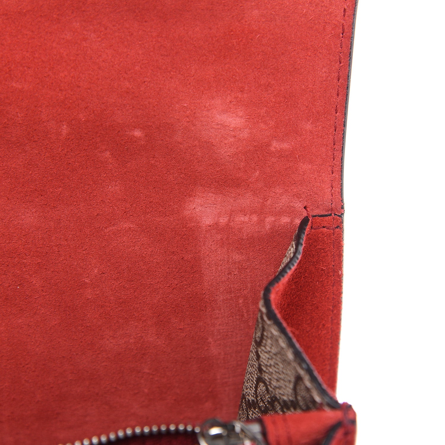 Gucci GG Supreme Monogram Small Dionysus Shoulder Bag Red 10 of 11