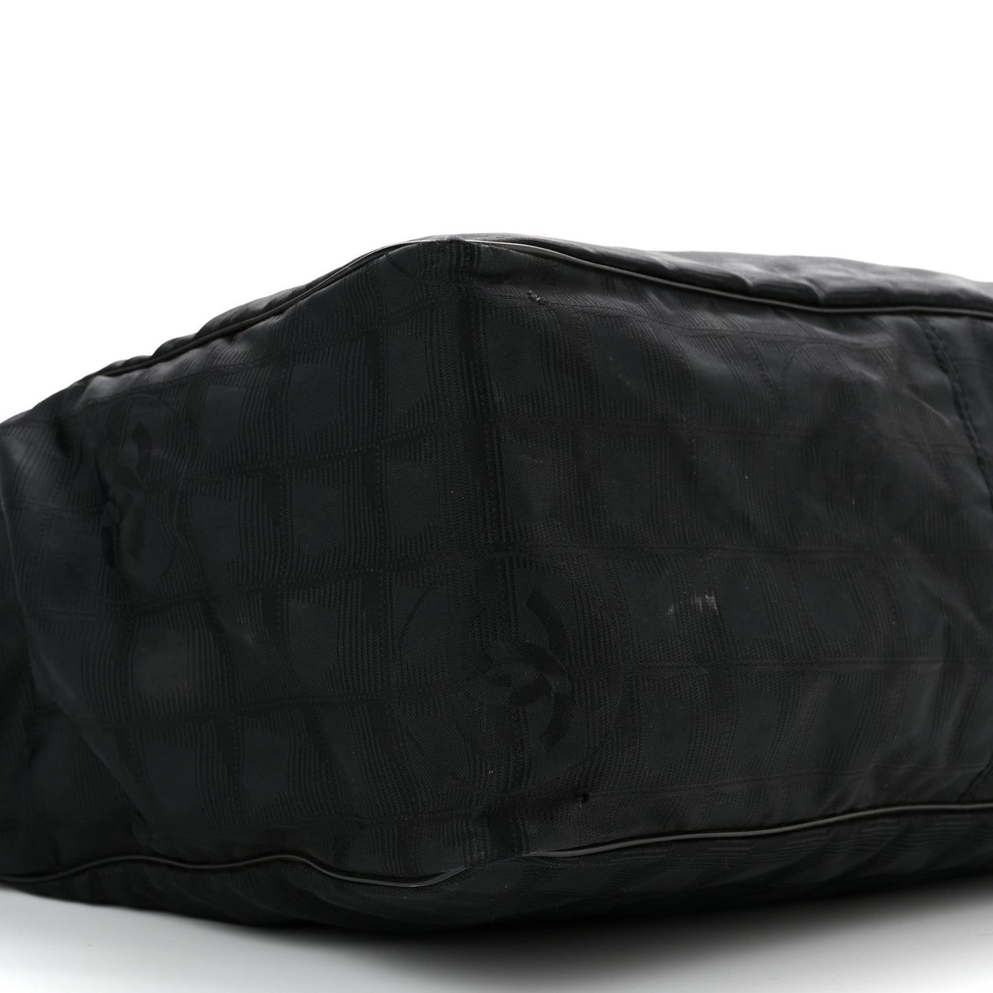Nylon Large Travel Tote Black