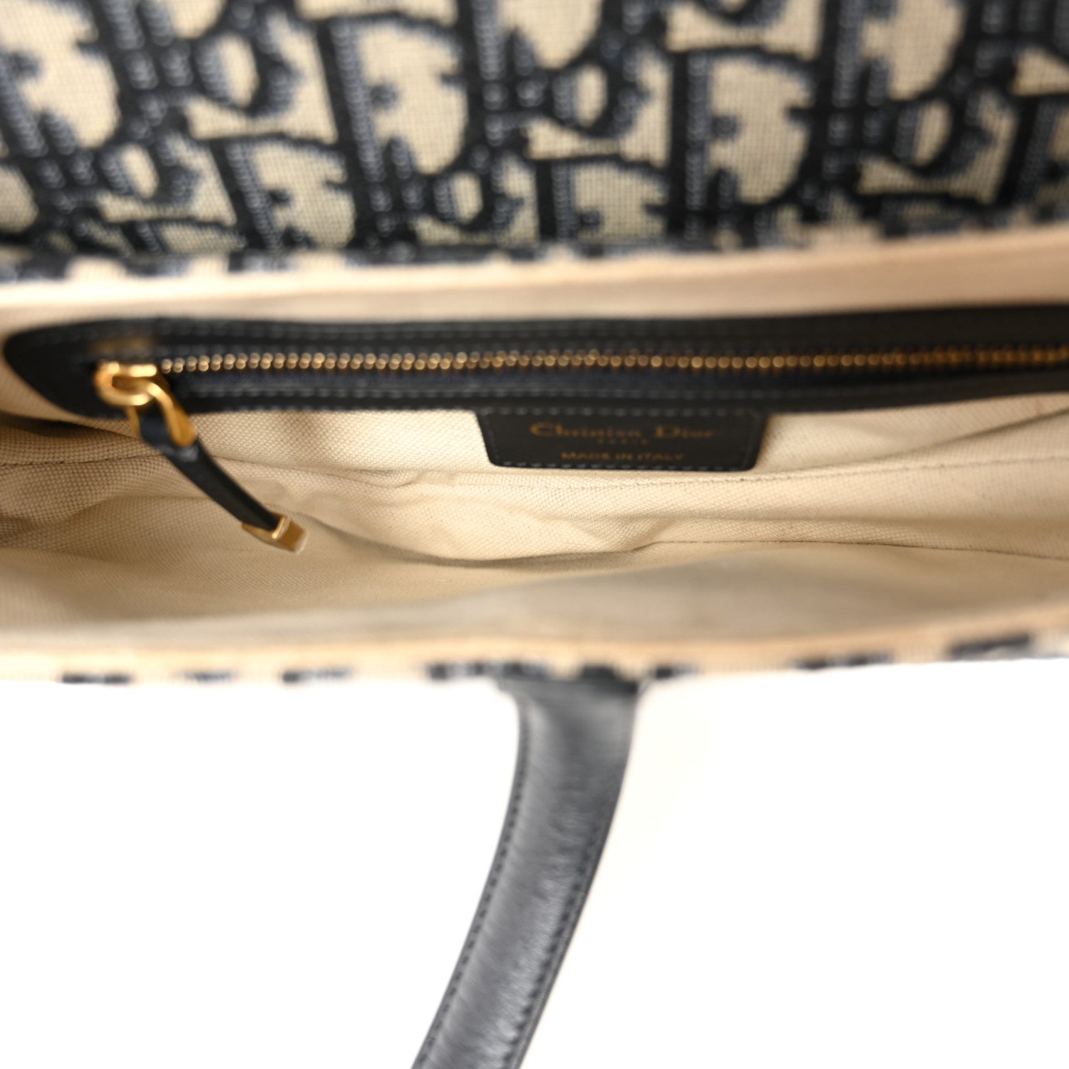 Christian Dior Oblique Saddle Bag Blue 5 of 12