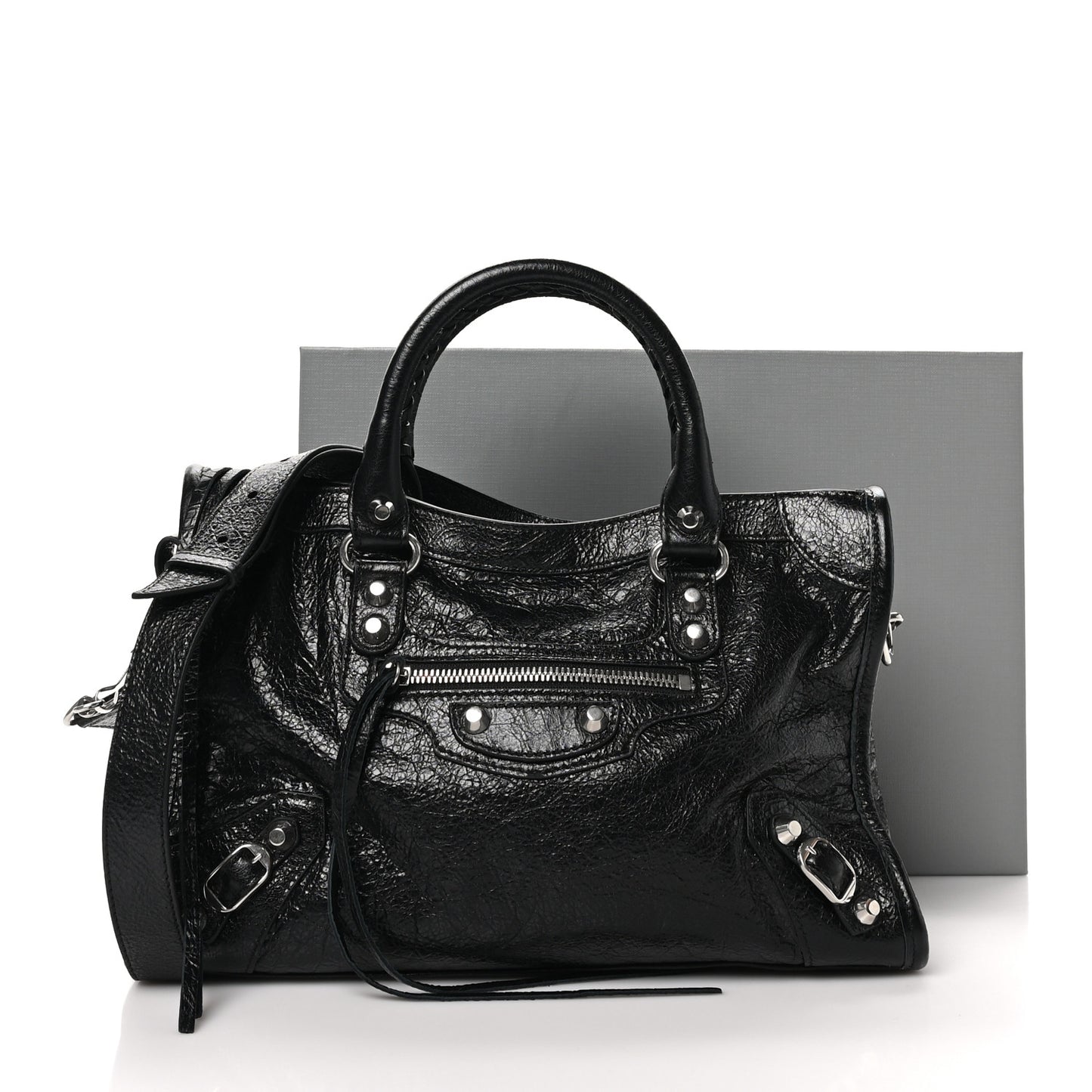 Agneau Arena Silver Hardware Small Le City Black