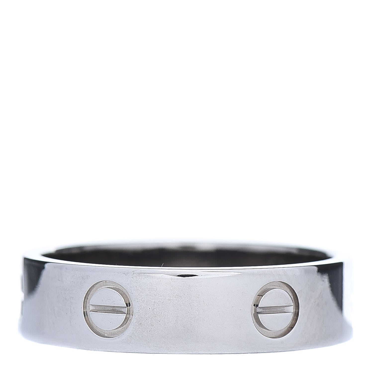 Cartier 18K White Gold 5.5mm LOVE Ring 65 11.25 3 of 4