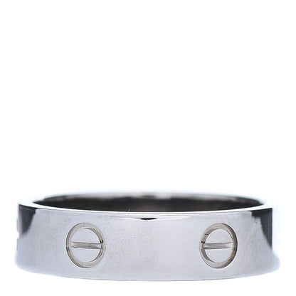 Cartier 18K White Gold 5.5mm LOVE Ring 65 11.25 3 of 4