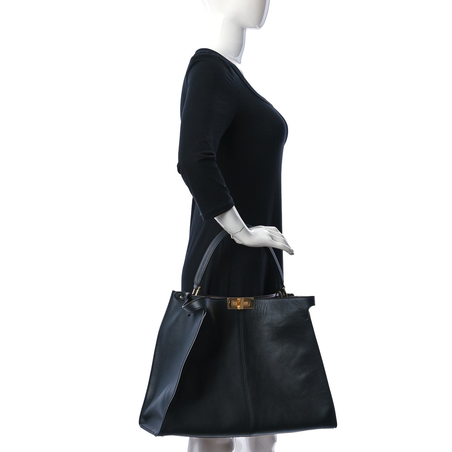 Vitello Seta Century Large Peekaboo X-Lite Black Fragola