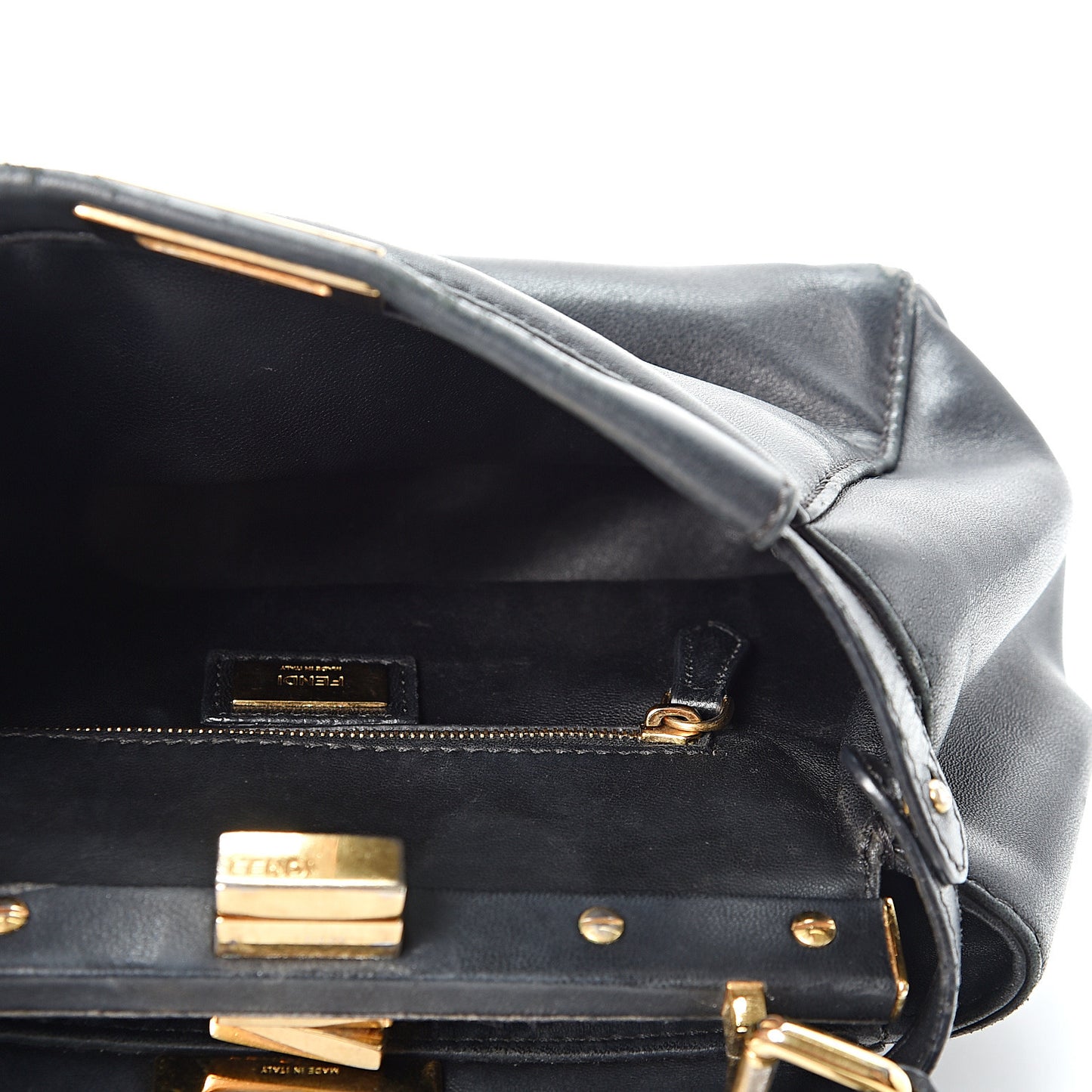 Nappa Mini Peekaboo Iconic Satchel Black