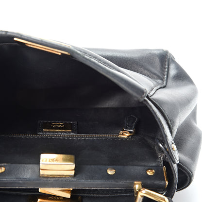 Fendi Nappa Mini Peekaboo Iconic Satchel Black 5 of 16