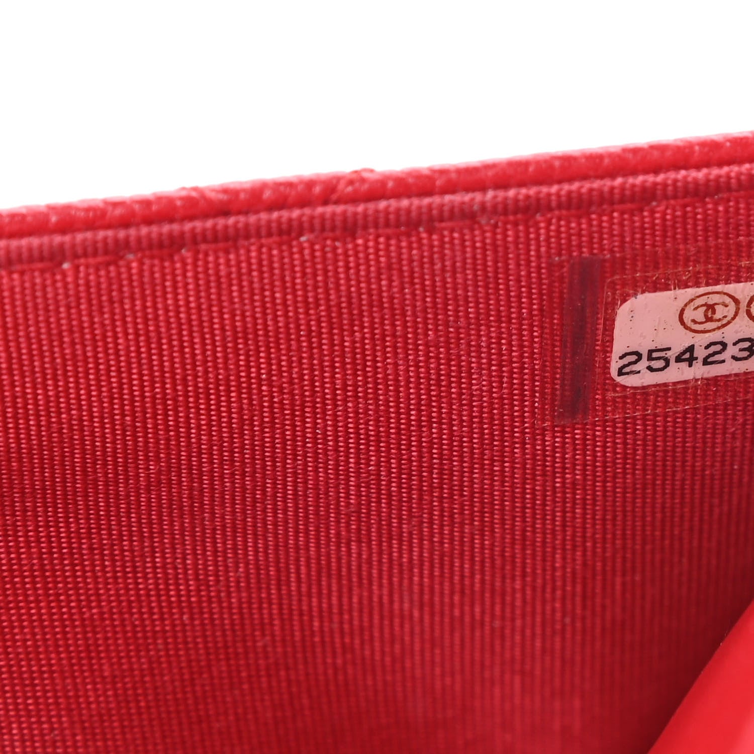 Chanel Caviar Quilted CC Filigree Wallet On Chain WOC Red 8 of 12