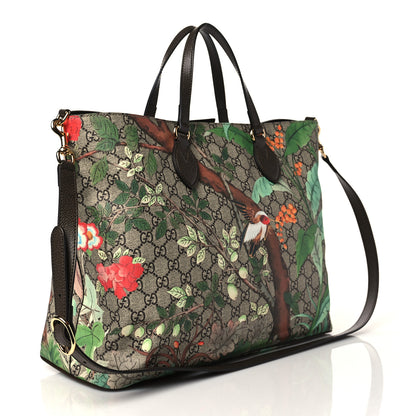 Gucci Soft GG Supreme Monogram Tian Medium Crossbody Tote Beige Multicolor New Acero 3 of 10