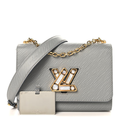 Louis Vuitton Epi Moonstone Twist Shoulder Bag MM Grey 3 of 10