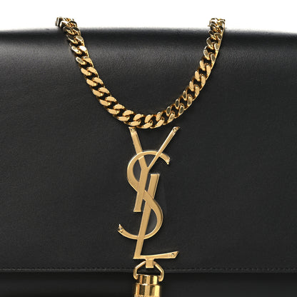 Saint Laurent Smooth Calfskin Medium Classic Monogram Kate Tassel Satchel Black 7 of 9