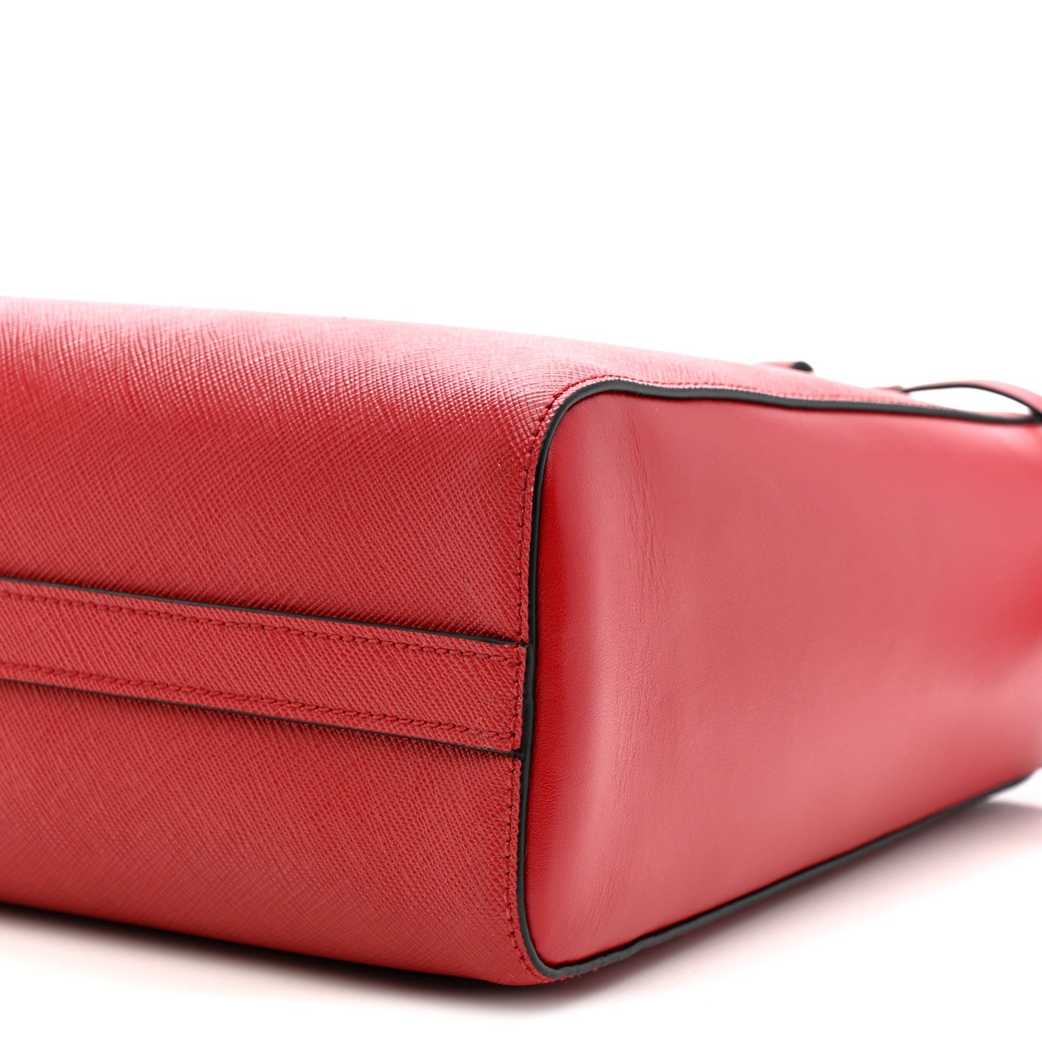 Prada Saffiano Soft Calfskin Tote Fuoco 10 of 12