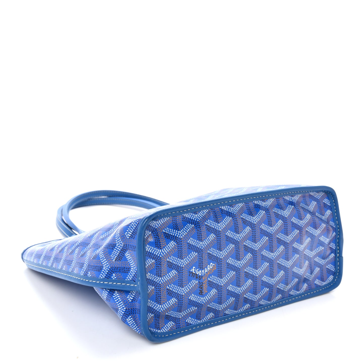 Goyardine Reversible Mini Anjou Sky Blue