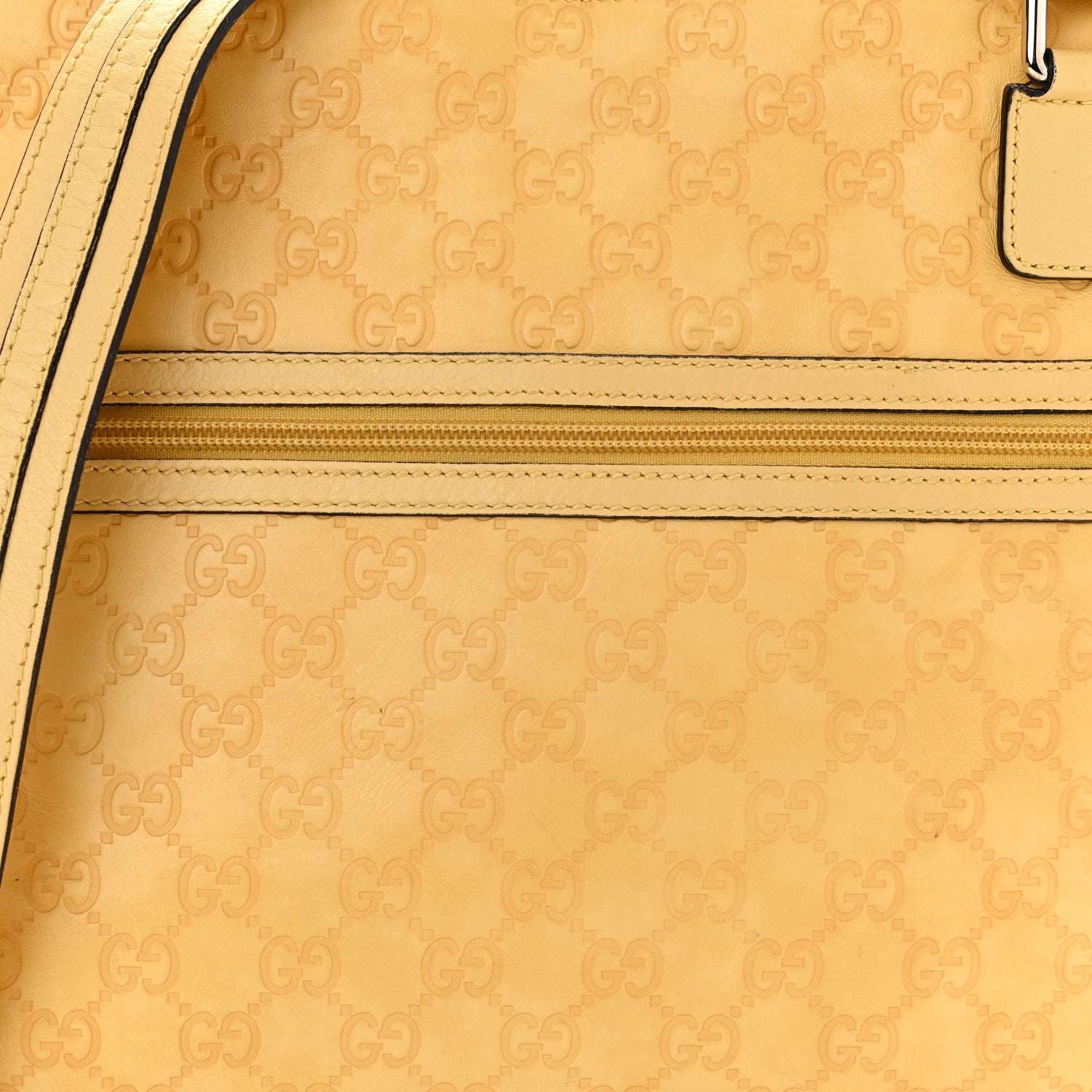 Gucci Guccissima Messenger Bag Yellow 7 of 9