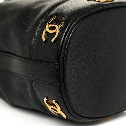 Chanel Caviar CC Drawstring Shoulder Bag Black 10 of 18