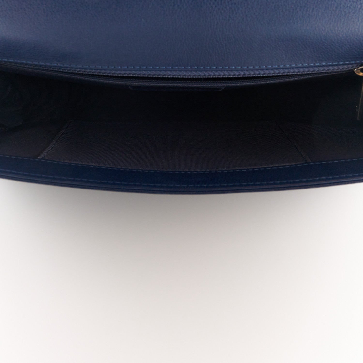 Chanel Caviar Quilted New Medium Boy Flap Blue 5 of 10