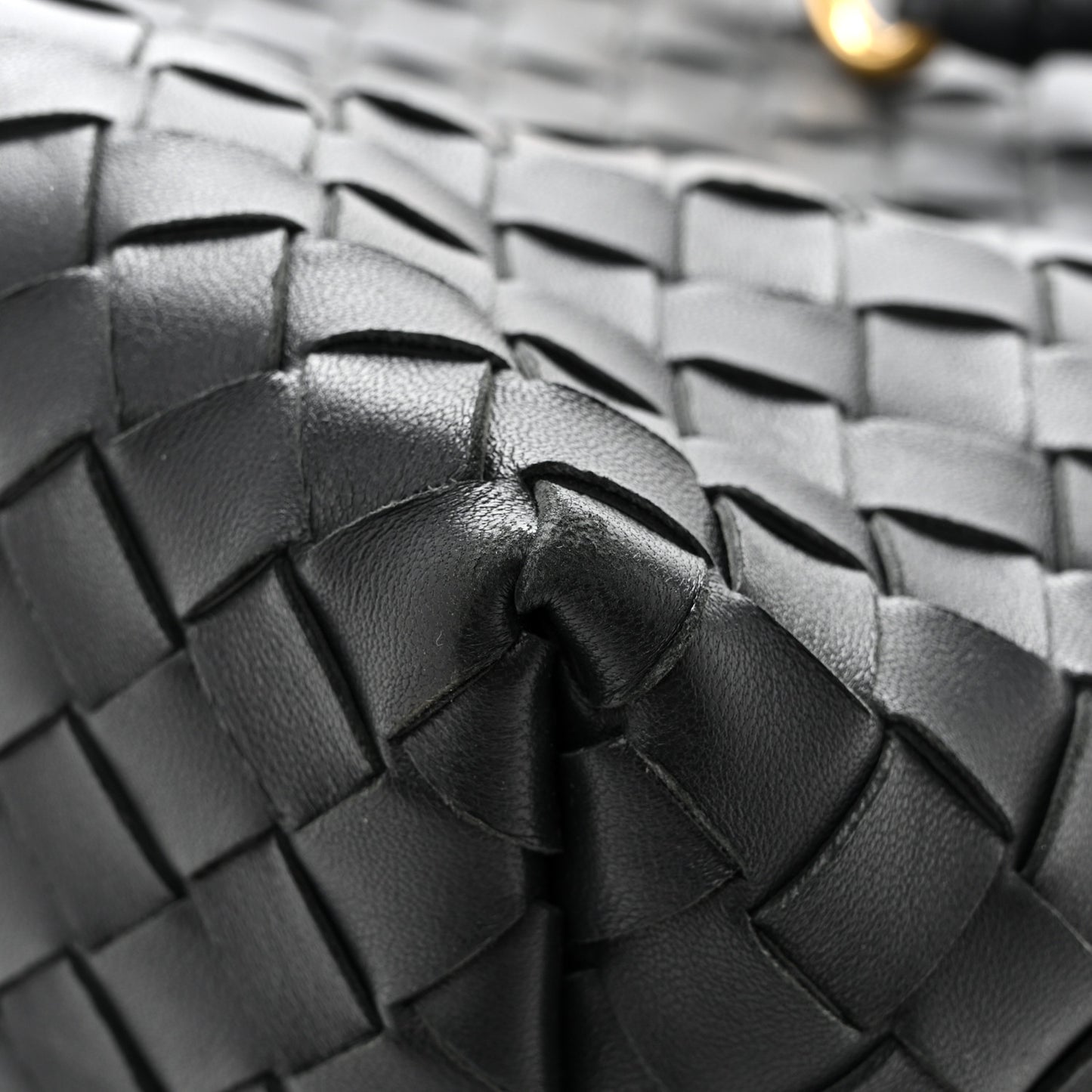 Nappa Intrecciato Medium Andiamo Shoulder Bag Shadow