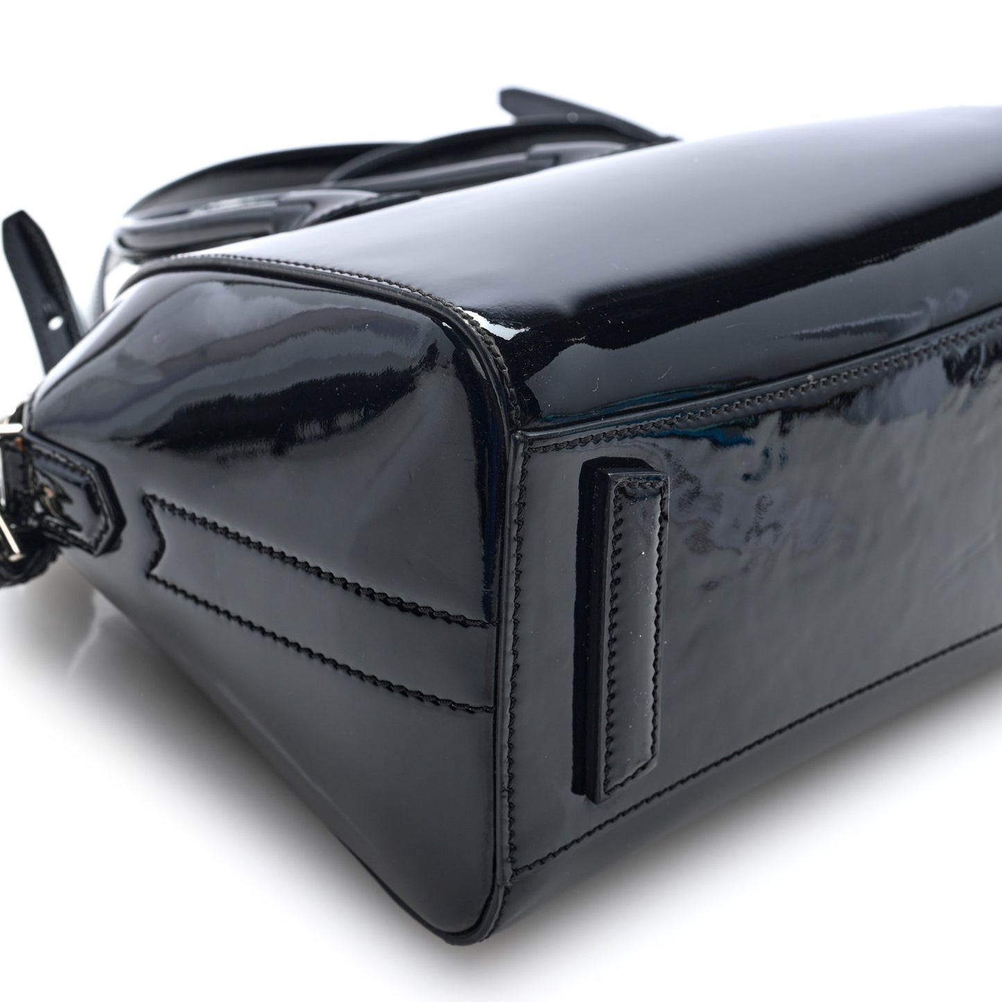 Patent Calfskin Mini Antigona Black Black