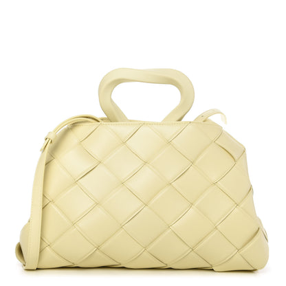 Bottega Veneta Nappa Maxi Intrecciato Grasp Top Handle Bag Ice Cream 1 of 9