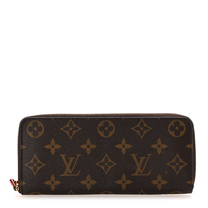 Louis Vuitton Monogram Clemence Wallet Hot Pink 1 of 7