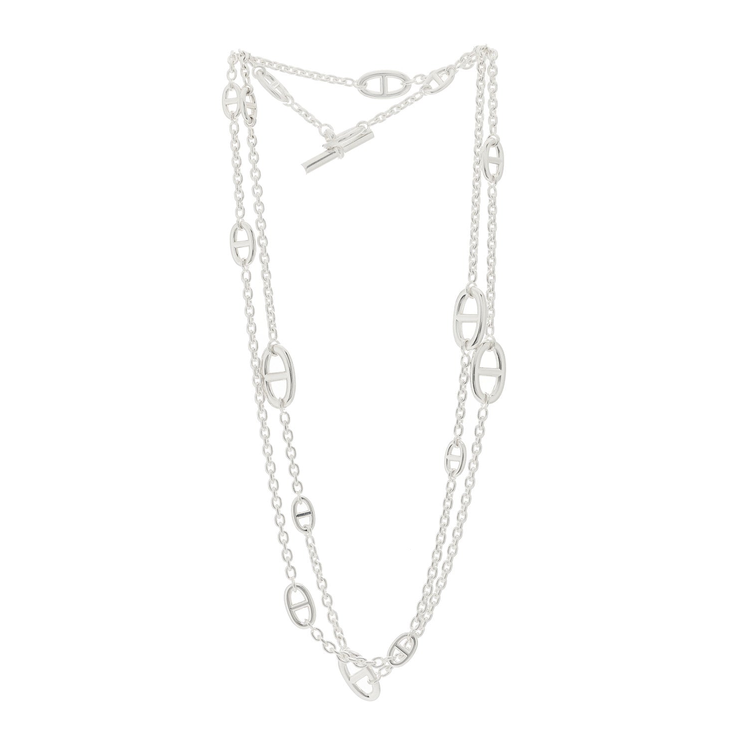 Hermes Sterling Silver Farandole Necklace 120 3 of 4