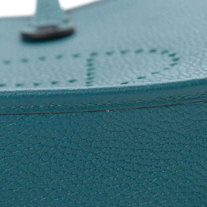 Hermes Taurillon Clemence Evelyne TPM Vert Bosphore 11 of 12