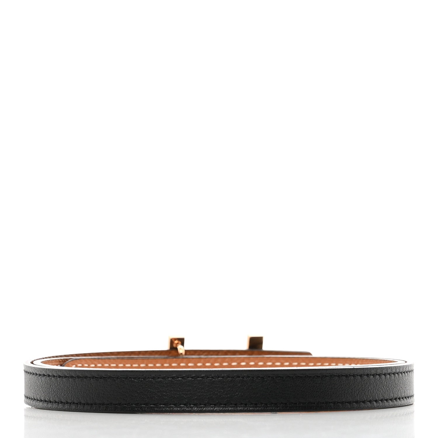 Hermes Swift Epsom 13mm Focus Belt Black Gold 2 of 7