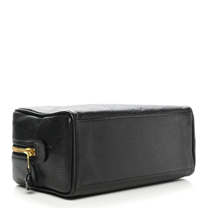 Chanel Caviar Timeless CC Cosmetic Pouch Bag Black 4 of 12