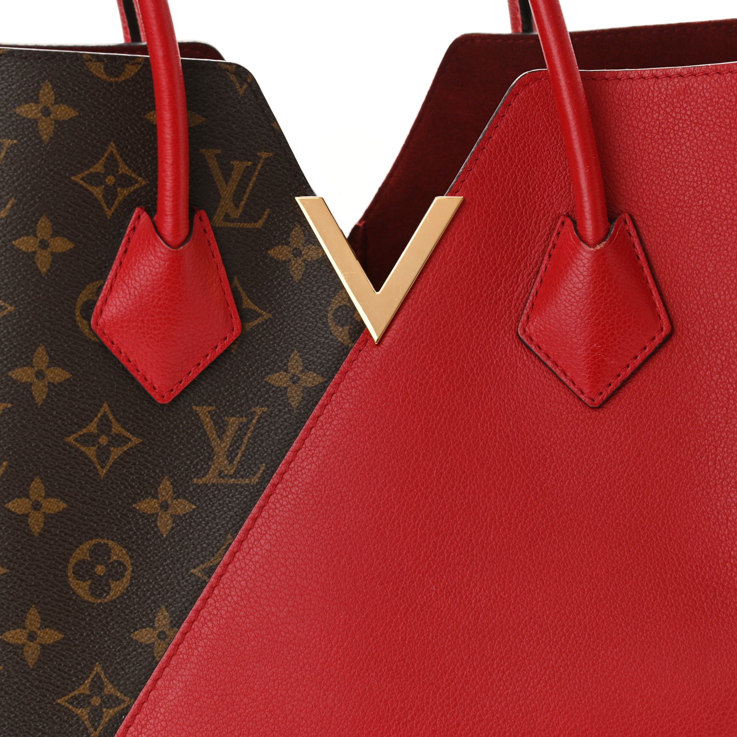 Calfskin Monogram Kimono Tote Cherry